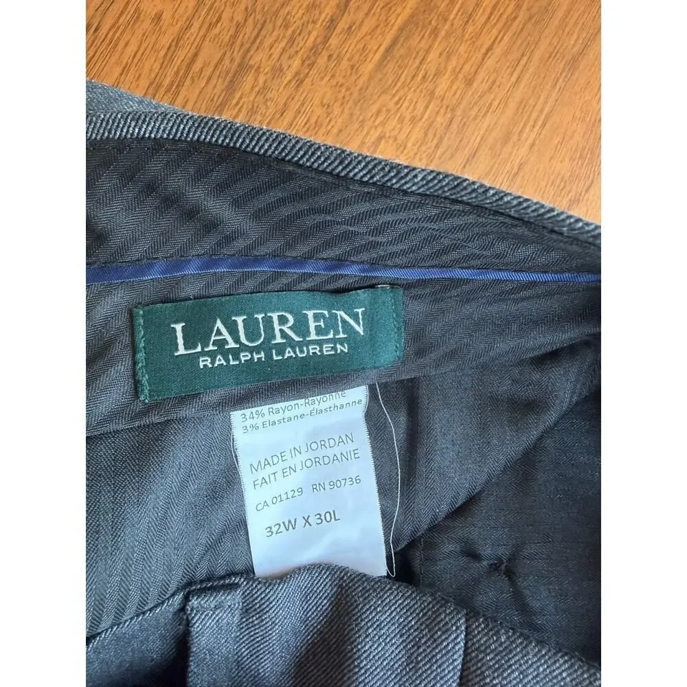 Lauren Ralph Lauren Men's Grey Dress Pants - Size 32x30